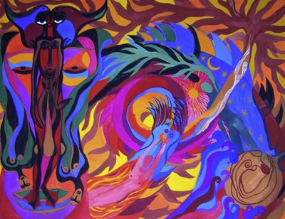 Dragon - Gouache sur papier
