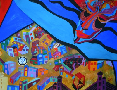 Envol - Gouache sur papier
