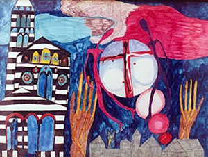 Sacarggia - Gouache sur papier - Collection de l'artiste