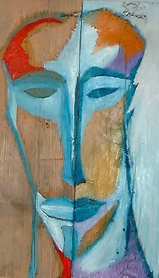 Corte 1 - Huile sur bois - Collection privée France