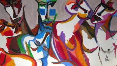 Cedinho - Huile sur papier