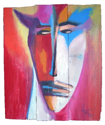 No - Huile sur bois - Collection privée France