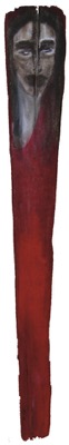 Bois rouge - Huile sur bois 