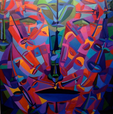 A face - Oil on canvas - Private collection Italy