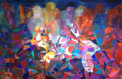 Le Bal - Huile sur toile 