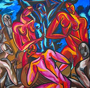 Black Flamenco - Huile sur toile