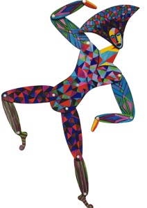 Marionette - Huile sur bois découpé 1/1 - Collection privée