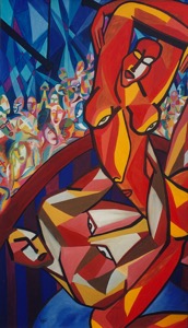 Circus - Huile sur toile - Collection privée France