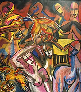 Macumba - Pastel sur papier - Collection privée Bresil
