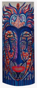Paravent - Huile sur bois - collection privée France