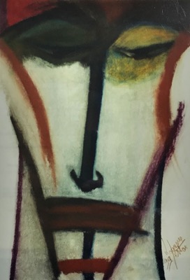 Portrait - Pastel sur papier - Collection privée Luxembourg