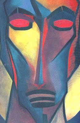 Prophete - Pastel sur papier - 144x190cm - Collection privée France