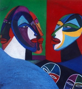 Theatre - Pastel sur papier